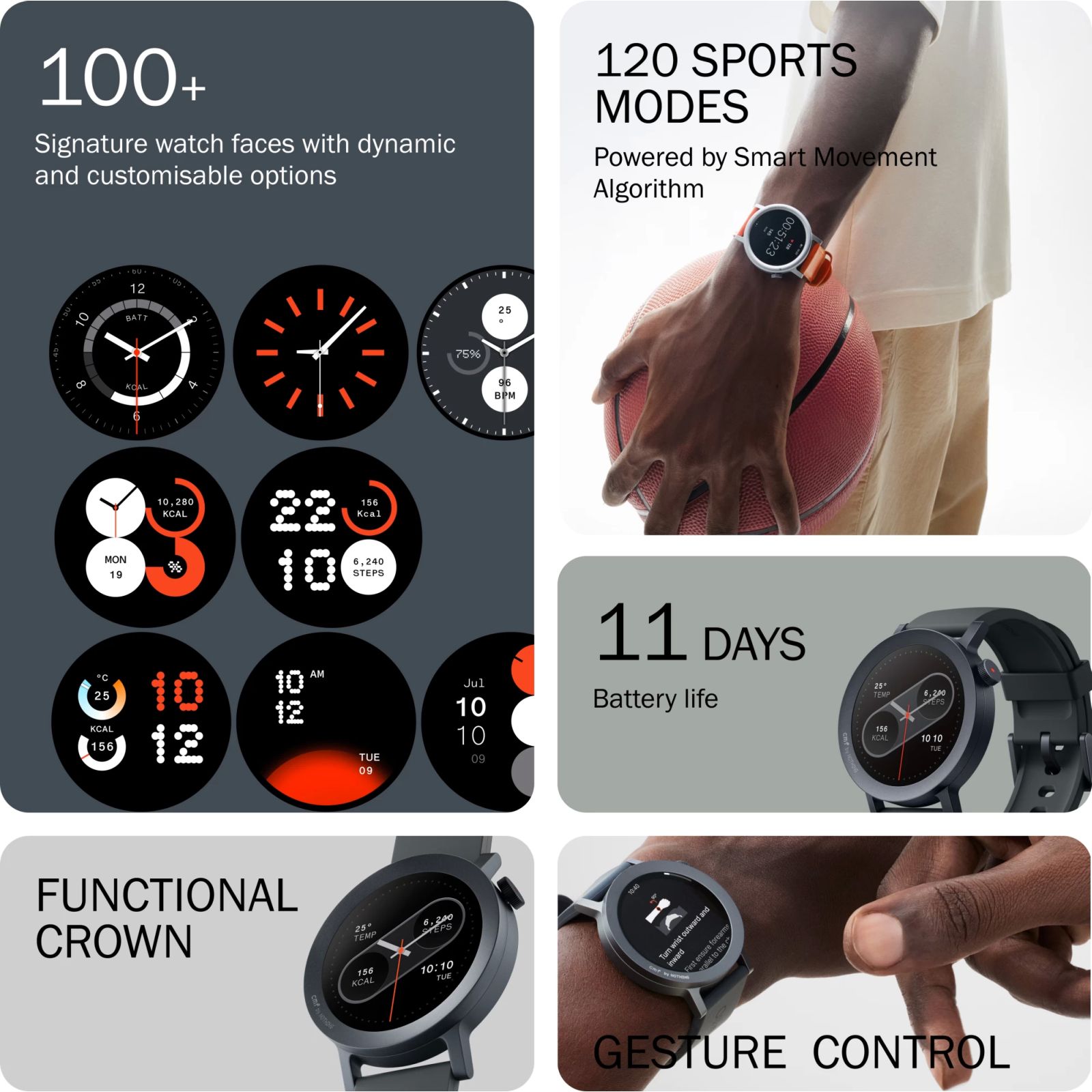 Buy Nothing Watch Pro 2 Smartwatch with Bluetooth Calling (33.52mm